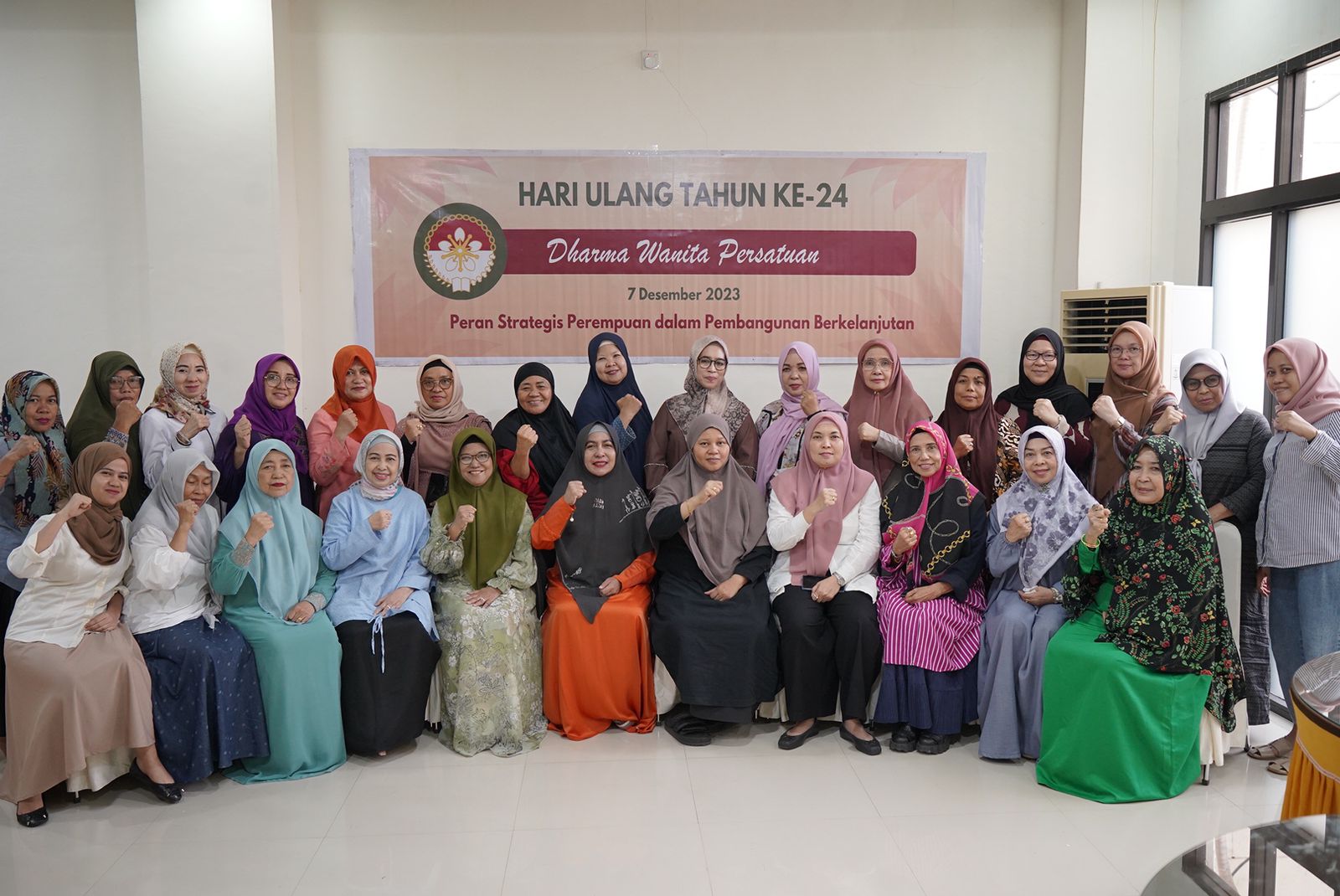 Dharma Wanita Makassar Menggelar Tahzin sekali sepekan sebagai momen silaturahmi. Foto:humaskot
