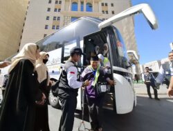 Tiba di Madinah,  393 Jemaah Indonesia Disambut Lantunan Sholawat Badar