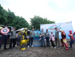 PLN Gelar Aksi Bersih Pantai Sekaligus Pengolahan Sampah Jadi Barang Bernilai Guna
