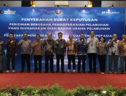 Pelindo Regional 4 Terima Penyerahan Izin Operasi dari Kemenhub