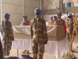 Upacara Militer UNIFIL Iringi Pemberangkatan Jenazah Tiga Prajurit TNI di Lebanon