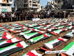 112 Syuhada Gaza Akhirnya Dimakamkan, Jasad Mereka Ditemukan dari Balik Reruntuhan